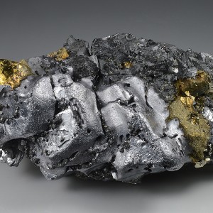 Melted habit Galena, Sphalerite, Chalcopyrite, Pyrite