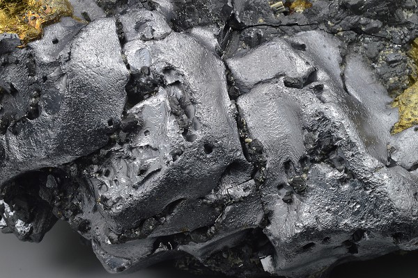 Melted habit Galena, Sphalerite, Chalcopyrite, Pyrite