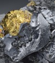 Melted habit Galena, Sphalerite, Chalcopyrite, Pyrite