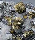 Skeletal Galena, Chalcopyrite, Sphalerite, Quartz