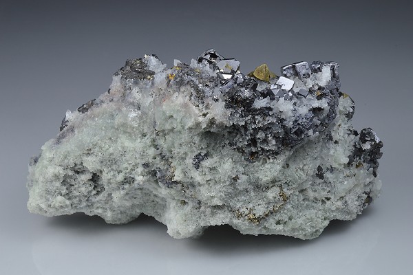 Skeletal Galena, Chalcopyrite, Sphalerite, Quartz