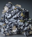 Skeletal Galena, Chalcopyrite, Calcite