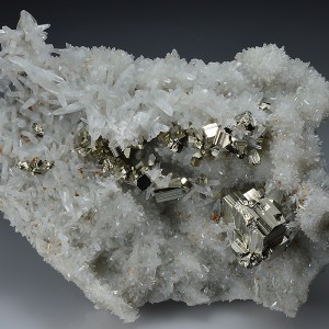 Pyrite on Quartz - floater