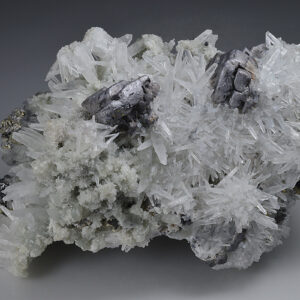Skeletal Galena, Quartz, Pyrite, Sphalerite, Chlorite