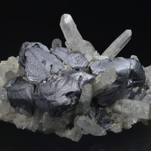 Twinned Galena on Quartz