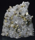 Iridescent Chalcopyrite, Quartz with inclusions