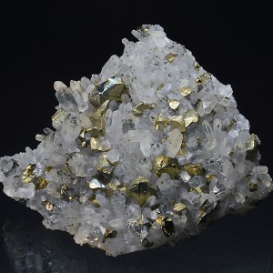 Iridescent Chalcopyrite, Quartz with inclusions