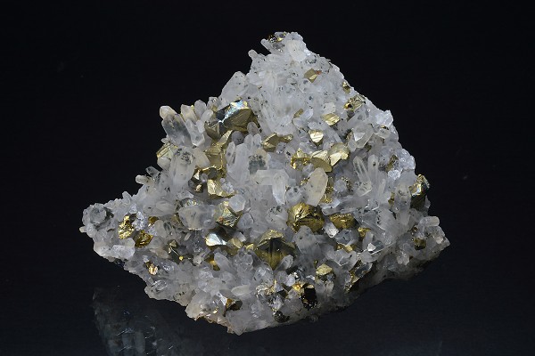 Iridescent Chalcopyrite, Quartz with inclusions