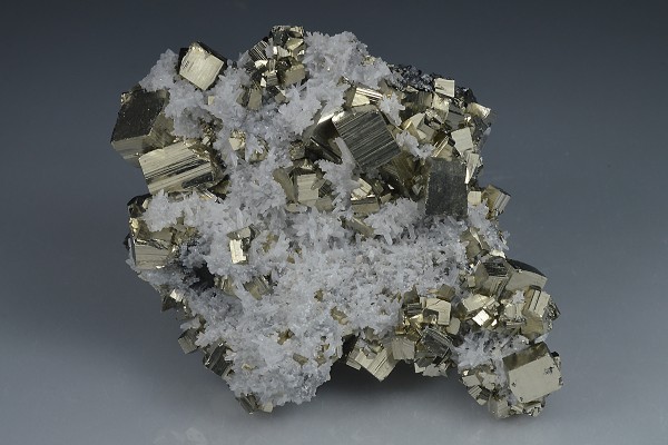 Pyrite, Quartz, Sphalerite - floater