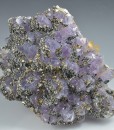 Quartz var.Amethyst, Pyrite