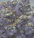 Quartz var.Amethyst, Pyrite