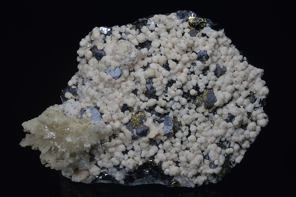 Two generations Calcite, Galena, Chalcopyrite, Sphalerite