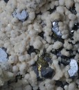 Two generations Calcite, Galena, Chalcopyrite, Sphalerite