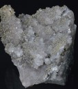 Quartz var.Amethyst, Pyrite