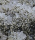 Quartz var.Amethyst, Pyrite