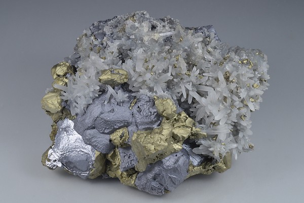 Chalcopyrite, Galena, Quartz