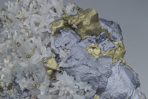 Chalcopyrite, Galena, Quartz