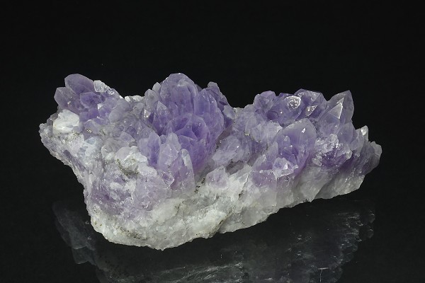 Quartz var.Amethyst, Pyrite