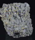 Quartz var.Amethyst, Chalcopyrite