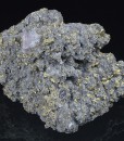 Quartz var.Amethyst, Chalcopyrite