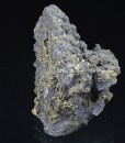 Quartz var.Amethyst, Chalcopyrite