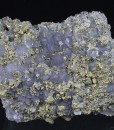 Quartz var.Amethyst, Chalcopyrite
