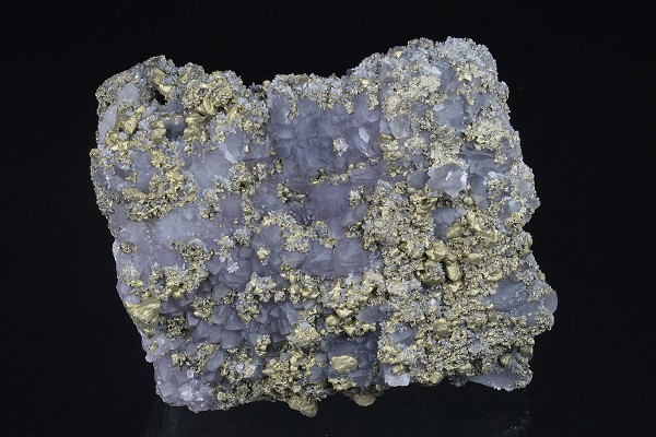 Quartz var.Amethyst, Chalcopyrite