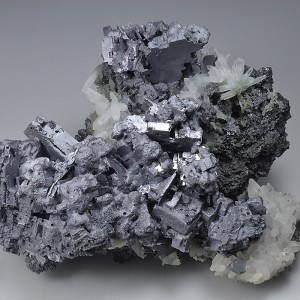 Skeletal Galena, Quartz, Sphalerite