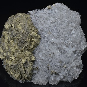 Chalcopyrite on Quartz