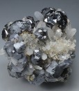 Cleiophane on Quartz, Galena