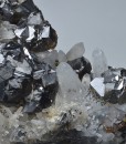 Cleiophane on Quartz, Galena