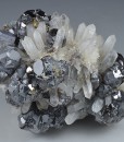 Cleiophane on Quartz, Galena
