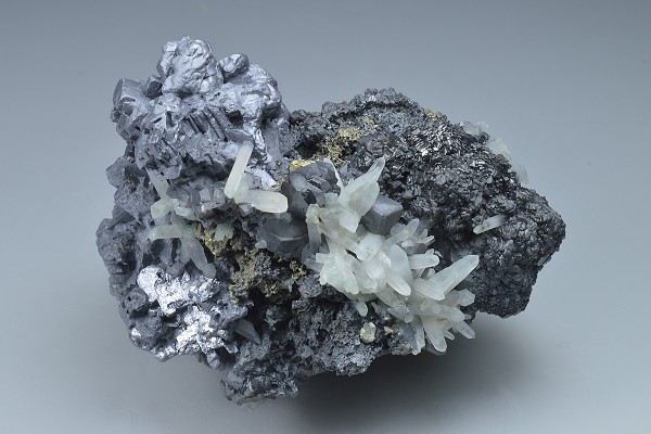 Skeletal Galena, Sphalerite, Quartz, Chalcopyrite