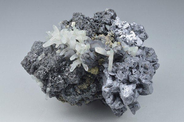 Skeletal Galena, Sphalerite, Quartz, Chalcopyrite