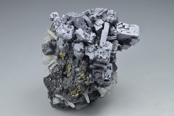 Skeletal Galena, Sphalerite, Quartz, Chalcopyrite