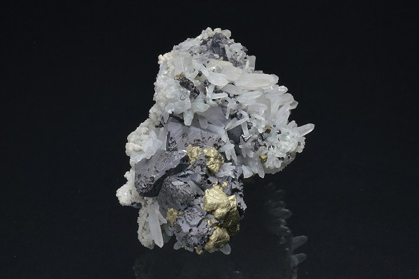 Quartz, Chalcopyrite, Sphalerite