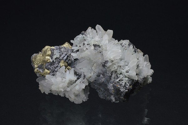 Quartz, Chalcopyrite, Sphalerite