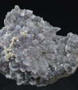 Quartz var.Amethyst, Chalcopyrite
