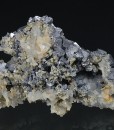 Skeletal Galena on Quartz, Chalcopyrite
