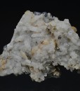 Skeletal Galena on Quartz, Chalcopyrite
