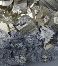 Pyrite, Sphalerite, Chalcopyrite, Quartz - floater
