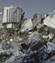 Pyrite, Sphalerite, Chalcopyrite, Quartz - floater