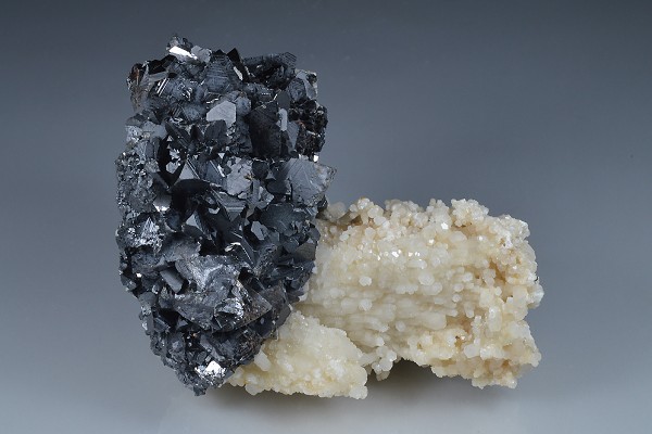 Calcite on Sphalerite