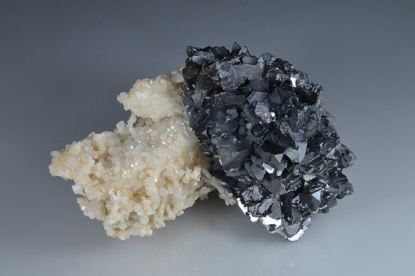 Calcite on Sphalerite