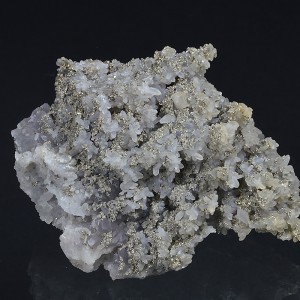 Pyrite on two generations Quartz