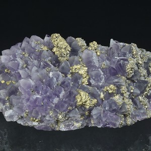 Quartz var.Amethyst, Chalcopyrite, Pyrite