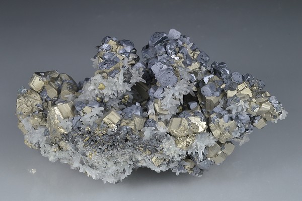 Pyrite, Galena, Quartz, Sphalerite