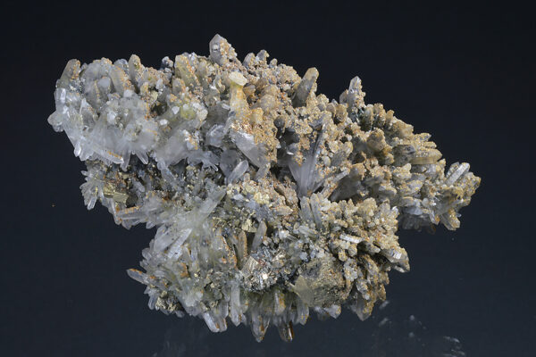 Quartz, Chalcopyrite, Rhodochrosite - floater