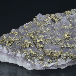 Quartz var.Amethyst, Chalcopyrite, Pyrite
