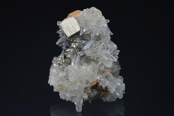 Pyrite on Quartz
